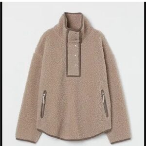 H&M small oversized fleece pullover